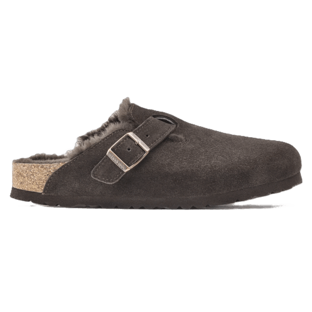 Birkenstock Boston Shearling Suede Mocha