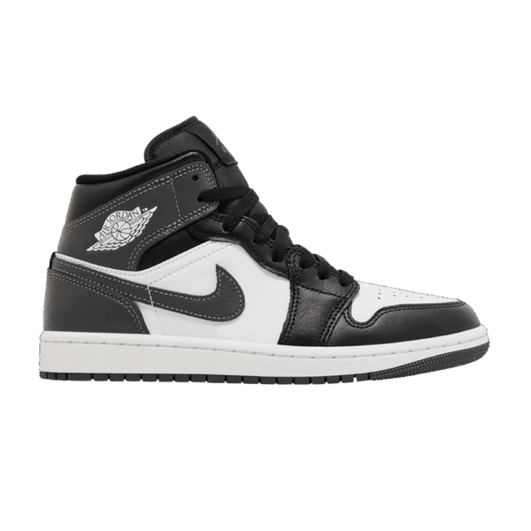 Jordan 1 Mid Black White Iron Grey