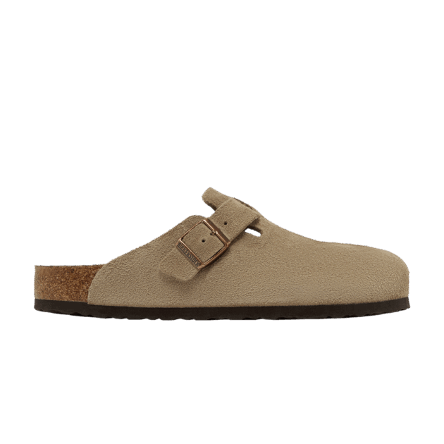 Birkenstock Boston Soft Footbed Suede Taupe