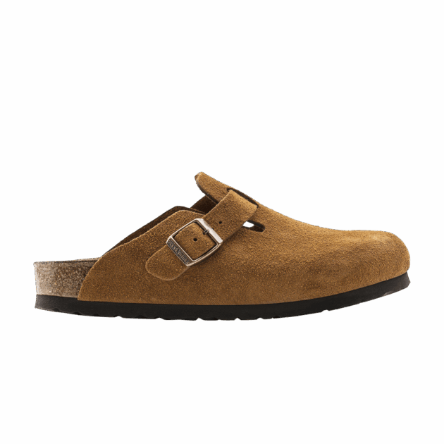 Birkenstock Boston Soft Footbed Suede Mink